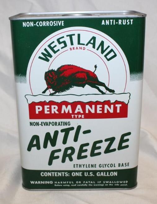 Graphic Westland Permanent Type Antifreeze 1 Gallon Rectangle Can (1 of 4)