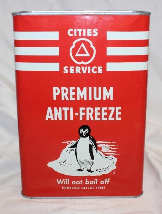 Graphic Cities Service Premium Antifreeze 1 Gallon Rectangle Can (1 of 4)