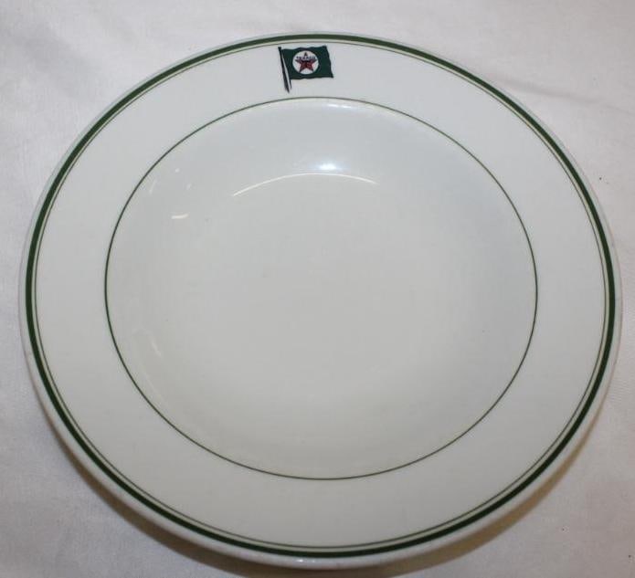 Texaco Marine China Soup Bowl: marked Mayer, 9" x 2"