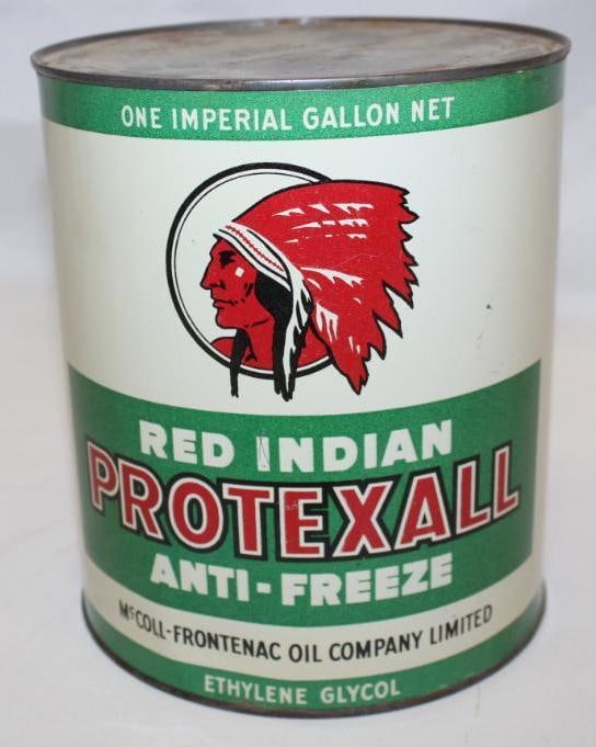 Red Indian Protexall Antifreeze 1 Imperial Gallon Can (1 of 3)