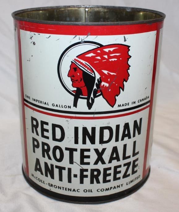 Red Indian Protexall Antifreeze 1 Imperial Gallon Can (1 of 3)
