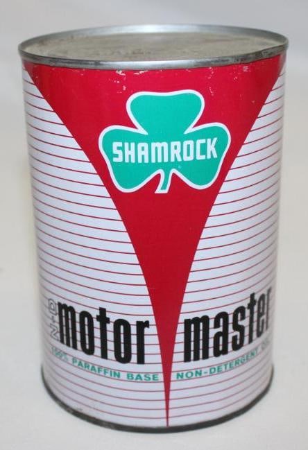 Shamrock Motor Master Metal 1 Quart Motor Oil Can (1 of 3)