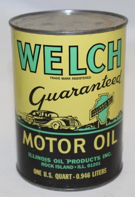 Graphic Welch 1 Quart Motor Oil Can (1 of 3)
