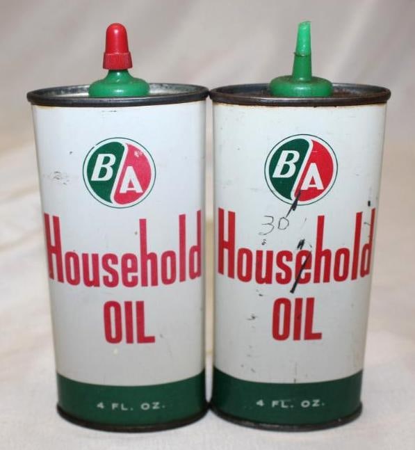 Group of 2 B.A. British American Oiler Cans (1 of 2)
