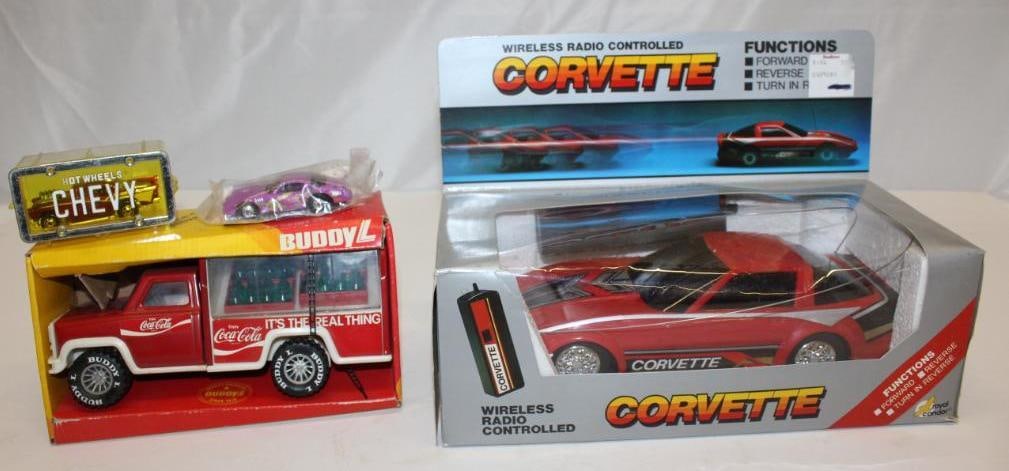 Group of 4 Toy Cars and Trucks Buddy L Coca Cola (1 of 4)