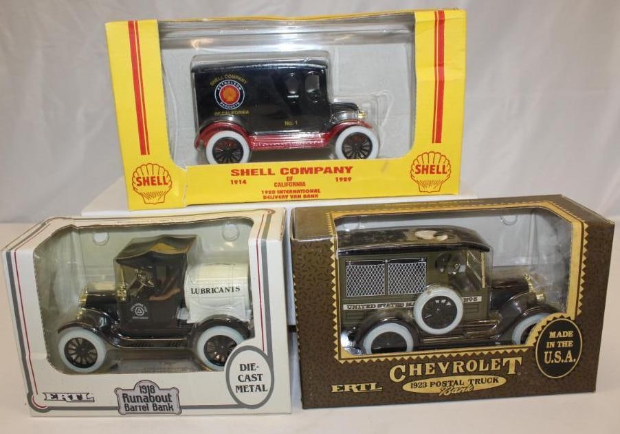 Group of 3 Ertl Service Station and US Mail Trucks (1 of 5)
