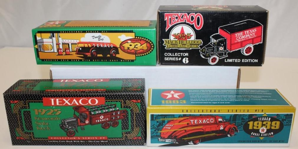 Group of 4 Texaco Ertl Toy Truck Banks (1 of 2)
