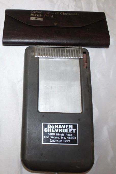 Group of 2 Chevrolet Advertising Receipt Case and Roadmap Holder (1 of 5)