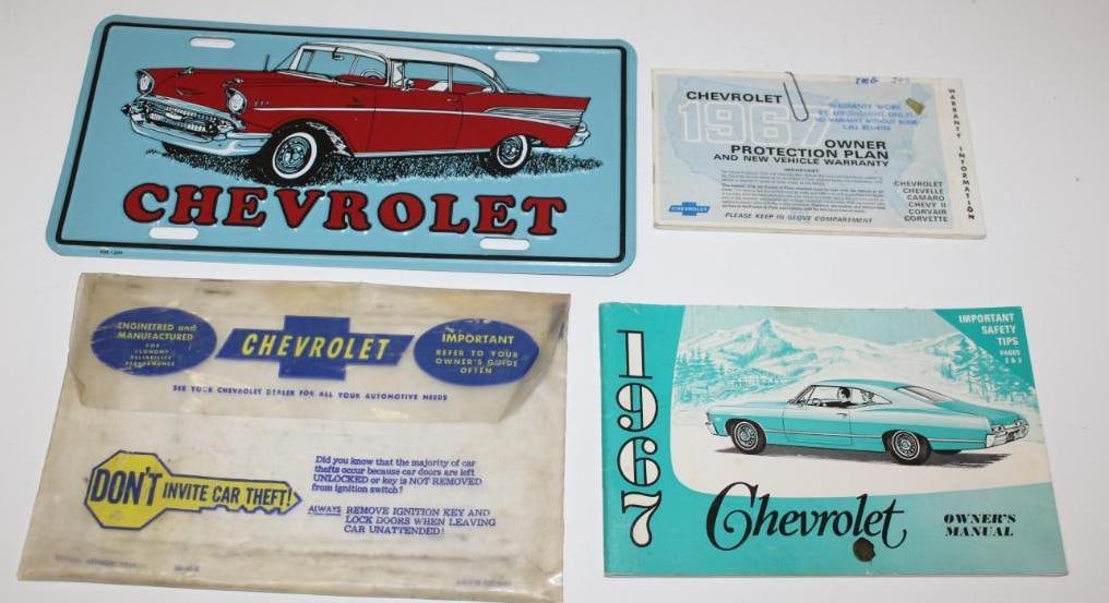 Chevrolet Advertising Lot; 1967 Manual Chevelle, Camaro, Corvette, Impala (1 of 5)