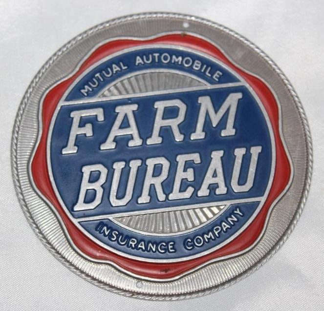 Farm Bureau Automobile Insurance Radiator Emblem Badge (1 of 2)