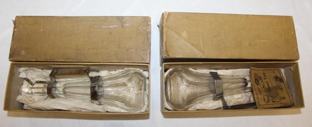 Pair of NOS 1920's-1930's Automobile Accessory Bud Vases (1 of 5)