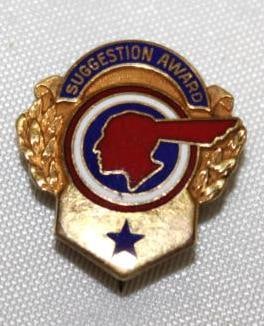 Pontiac Dealership Employee 1 Star Suggestion Award Pin Badge (1 of 2)