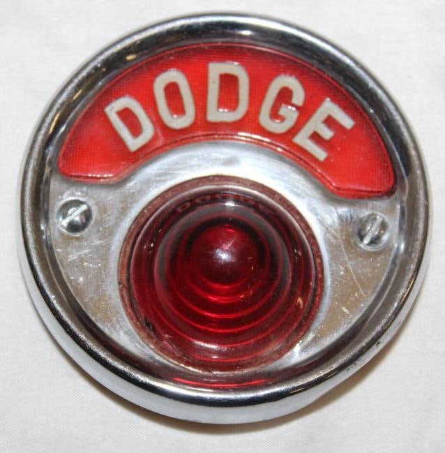 Dodge Brothers Embossed Taillight Glass and Bezel (1 of 2)