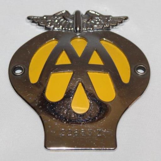 AA Automobile Association of England Radiator Emblem Badge: 3.5" x 3"