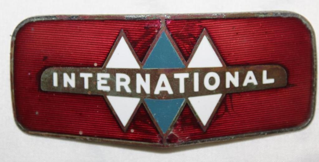 1947-1949 International Heavy Duty KB Truck Radiator Emblem Badge (1 of 2)