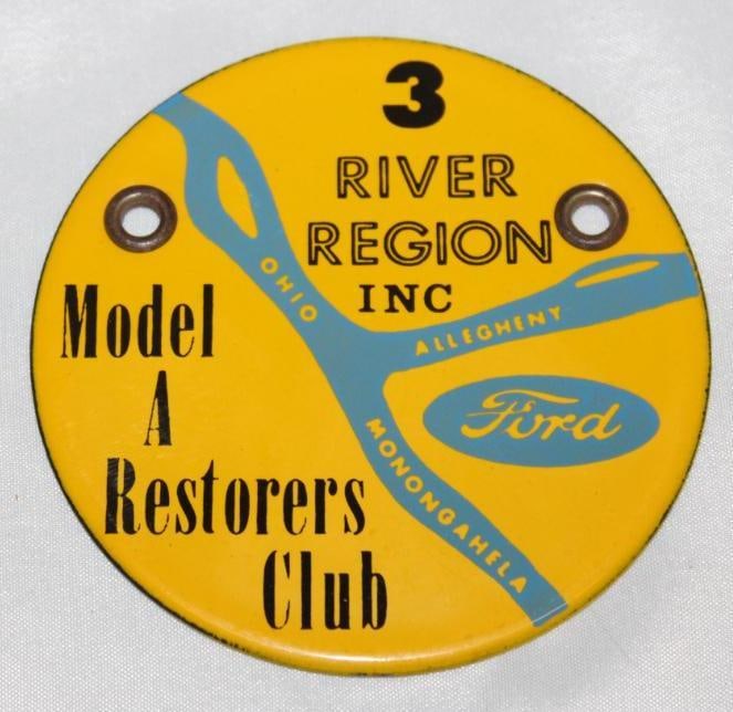 The Ford Model A Restorers Club Three River Region Radiator Emblem Badge (1 of 2)