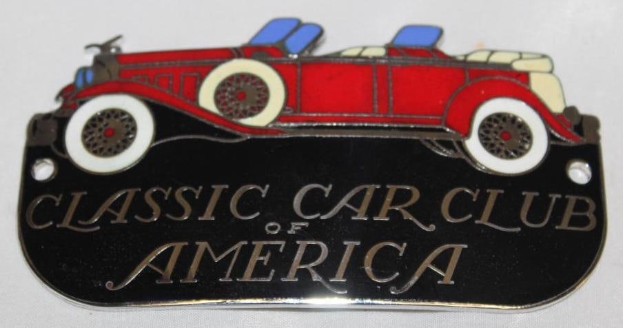 CCCA Classic Car Club of America Radiator Emblem Badge: 5" x 2.75", cloisonne