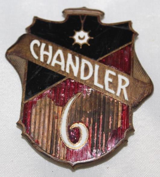 1929 Chandler Six Motor Car Co Radiator Emblem Badge (1 of 2)