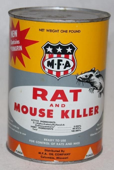MFA Rat and Mouse Killer Metal 1 Quart Motor Oil Can (1 of 4)