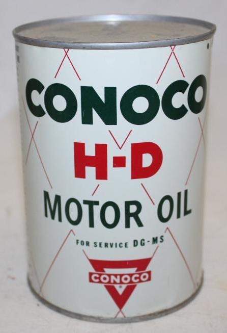 Conoco HD Metal 1 Quart Motor Oil Can (1 of 4)
