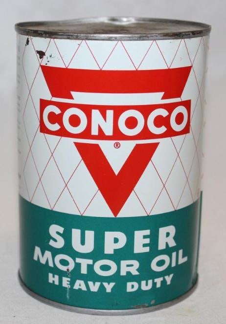 Conoco Super Metal 1 Quart Motor Oil Can (1 of 4)