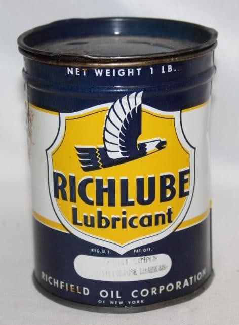 Richlube Richfield Lubricants One Lb Grease Can (1 of 4)