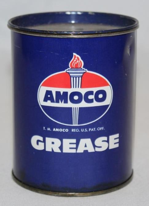 American Amoco One Lb Grease Can (1 of 3)