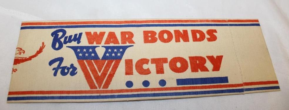 WWII Buy War Bonds For Victory Service Station Attendant Advertising Hat (1 of 3)