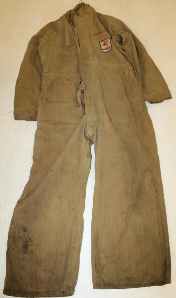 Lee Union Made Mobil Pegasus Mobilgas Service Station Mechanic Overalls (1 of 6)