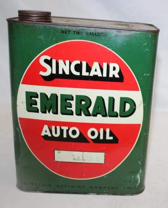 Sinclair Emerald 2 Gallon Auto Oil Can (1 of 4)