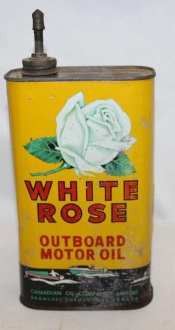 White Rose Outboard Imperial Quart Oil Can (1 of 4)