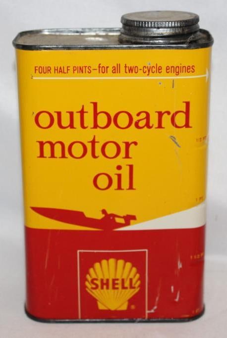 Shell Oil Company Outboard Quart Oil Can (1 of 4)