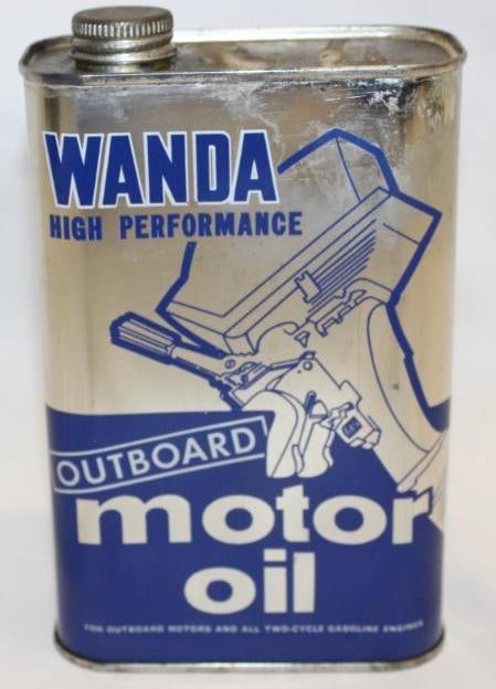 Wanda High Performance Graphic Outboard One Quart Oil Can (1 of 4)