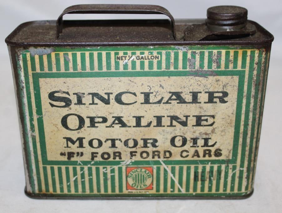 Sinclair Opaline F for Fords 1/2 Gallon Motor Oil Can (1 of 4)
