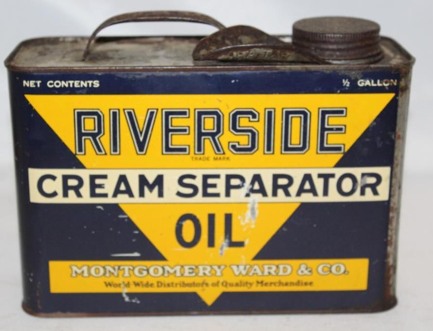 Wards Riverside Cream Separator 1/2 Gallon Oil Can (1 of 4)