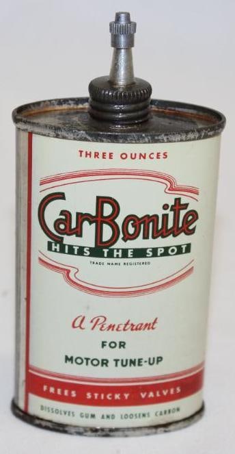 Car-Bonite Lead Top Handy Oiler Motor Tune Up Can 3 oz (1 of 2)