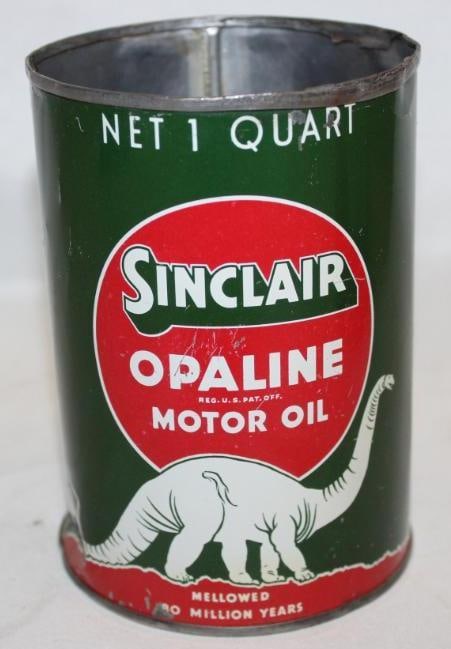 Sinclair Opaline Metal 1 Quart Motor Oil Can (1 of 3)