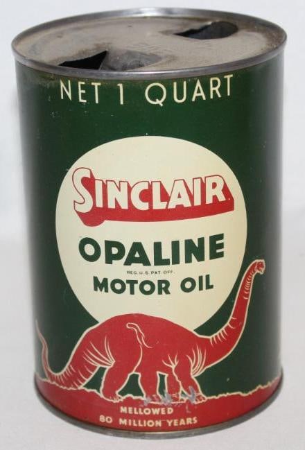 Sinclair Opaline Metal 1 Quart Motor Oil Can (1 of 3)