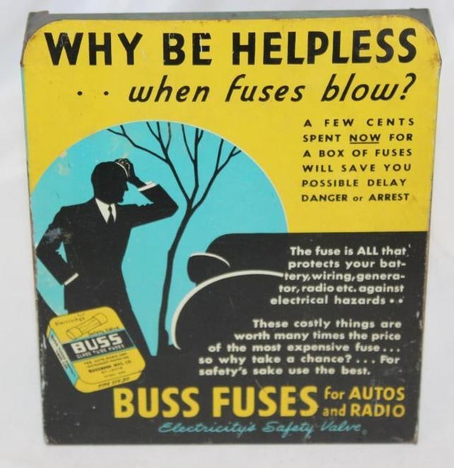 1948 Buss Autombile Fuses Advertising Countertop Display (1 of 5)