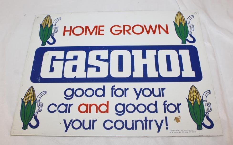 Home Grown Gasohol Corn Gas Station Sign (1 of 3)