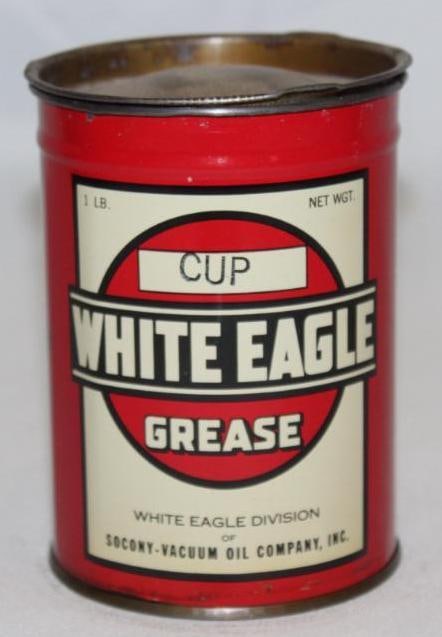 White Eagle Socony One Lb Grease Can (1 of 4)