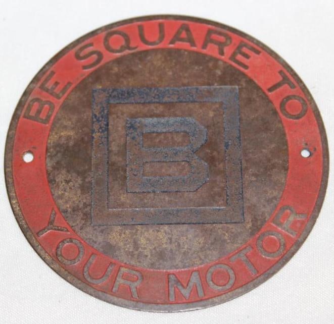 Barnsdall Be-Square To Your Motor Auto Radiator Badge (1 of 2)