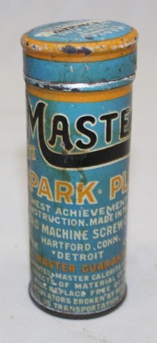 Master Calorite Metal Spark Plug Can with Spark Plug (1 of 3)