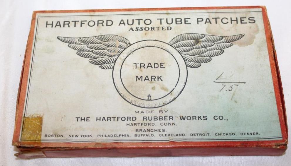 Hartford Tires Tube Patches Advertising Box (1 of 2)