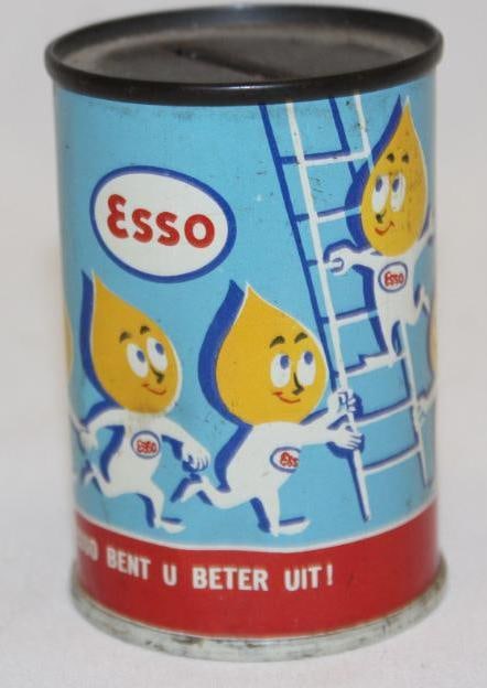Esso Oil Drop Advertising Oil Can Coin Bank (1 of 3)