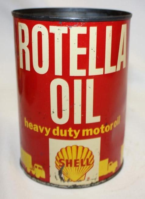 Shell Rotella HD Metal One Quart Oil Can (1 of 4)