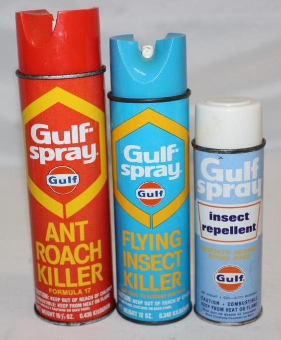 Group of 3 Gulf Spray Insect Repellent Cans (1 of 2)