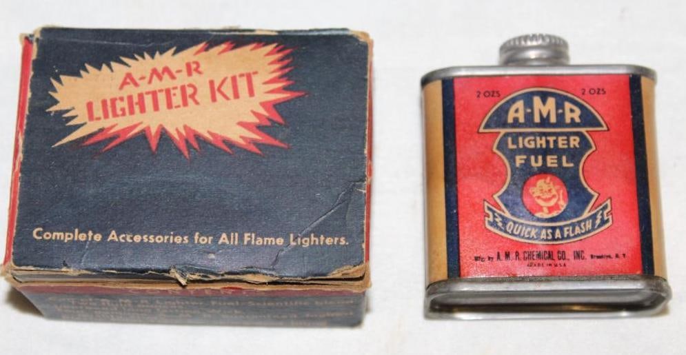 AMR Lighter Kit with Original Box 2 oz can: Can has paper label