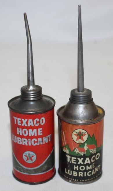 Group of 2 Texaco Home Lubricant Oiler Cans (1 of 2)