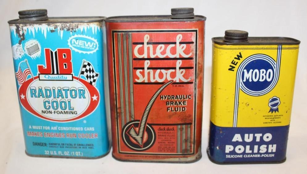 Group of 3 Check Shock, JB Radiator Cool, and Mobo Auto Polish Cans (1 of 2)